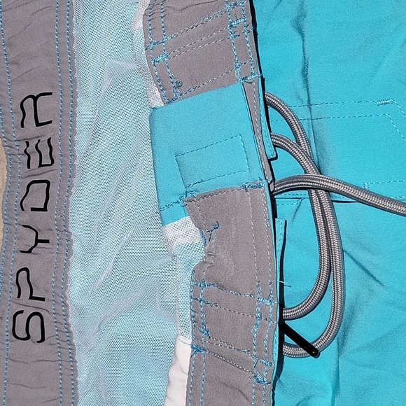 Spyder Men's Blue Swim Shorts - Picture 3 of 9